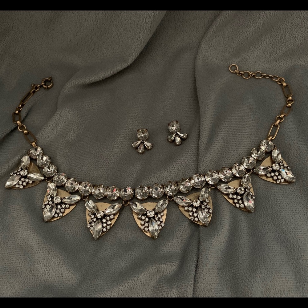 JCrew necklace and earrings set